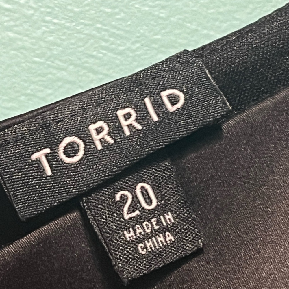 Torrid satin dress black size 20 plus size Elegant Black Sleeveless Dress skater - Picture 6 of 15